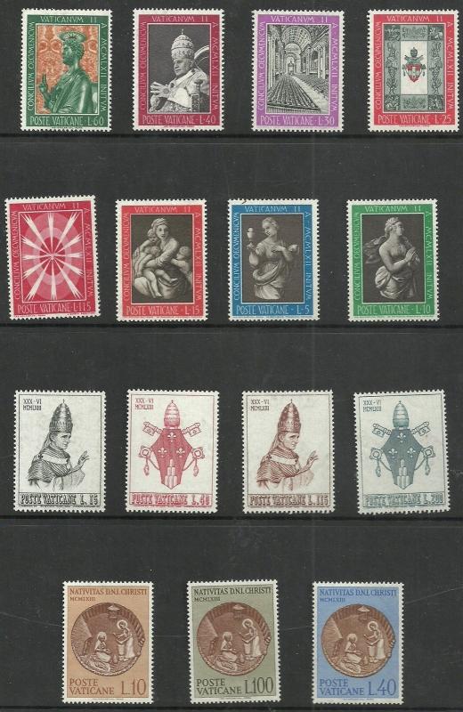 Vatican lot # 37 - sets 2 scans MNH MLH