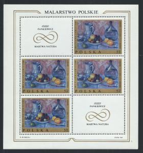 POLAND SC# 1681 MINI SH/4 W/LABELS VF/MOG 1969