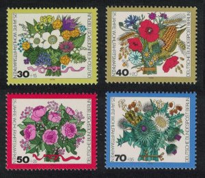 Berlin Humanitarian Relief Funds Flowers 4v 1974 MNH SG#B457-B460