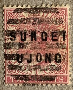 Sungei Ujong 1884 2c rose, S and E wide.  Scott 15