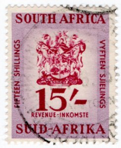 (I.B) South Africa Revenue : Duty Stamp 15/- 