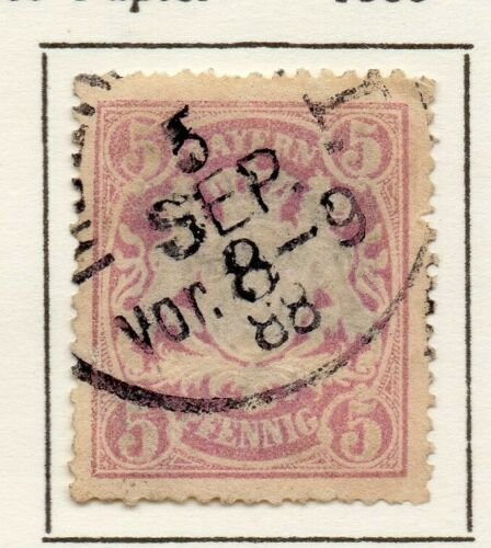 Bayern Bavaria 1888 Early Issue Fine Used 5pf. NW-120729 