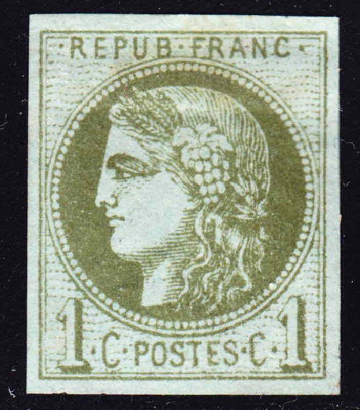 France Scott 38  VF to XF mint OG HHR. Remarkable centring.