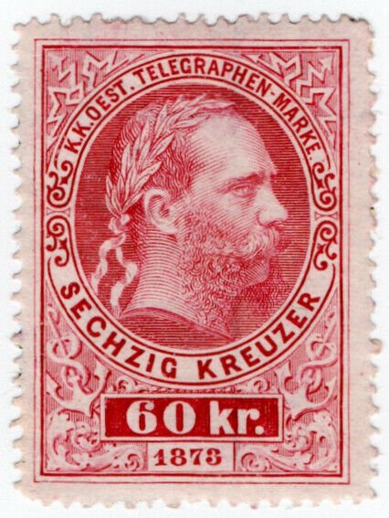 (I.B) Austria Telegraphs : State Telegram 60kr