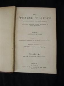 THE WEST END PHILATELIST BOUND VOLUME  III (MAR 1906-FEB 1907)