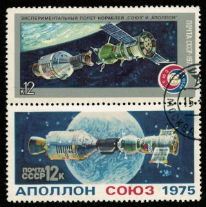 Space, APOLLO - SOYUZ, USA-USSR, 12 c, Block (T-6763)