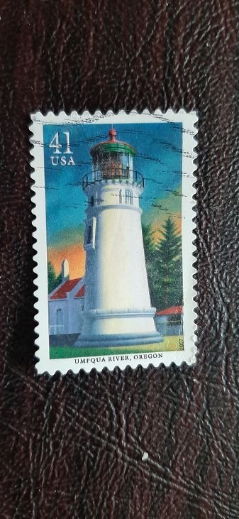 US Scott # 4149; used 41c Umpqua Light from 2007; VF centering; off paper