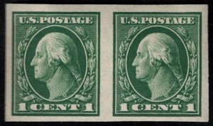 US #408 VF/XF OG NH/LH, Pair, super fresh!