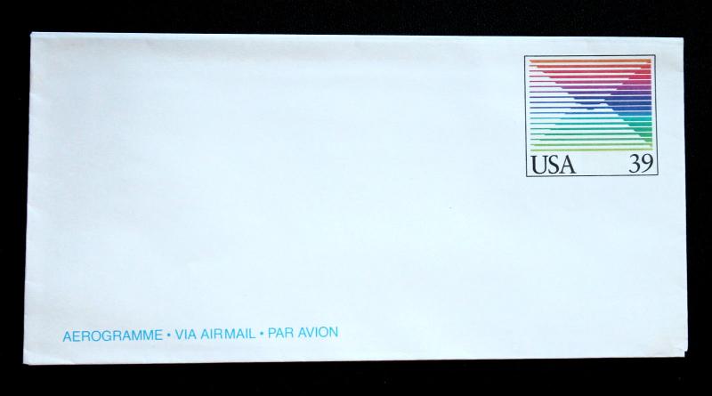 US Wrapper SC # UC61 Mint Aerogramme Unused 1988