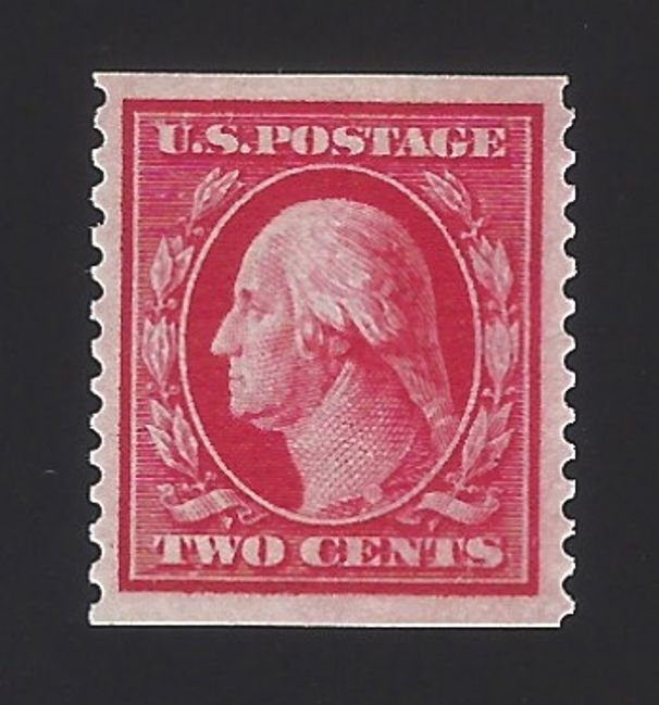 US #388 1910-11 Carmine Wmk 190 Perf 12 Vert Mint OG LH VF Scv $1400