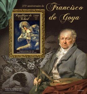 Chad - 2021 Spanish Artist Francisco Goya - Stamp Souvenir Sheet - TCH210243b 