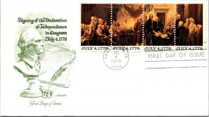 FDC 1976 SC #1694a Artmaster Cachet - Philadelphia PA - Block Of 4 - J543