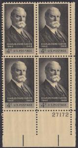 1195 Charles Hughes Plate Block MNH
