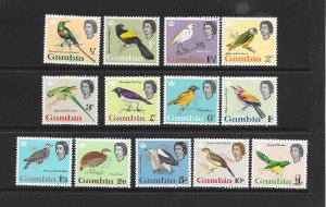 BIRDS-GAMBIA #175-87 MNH