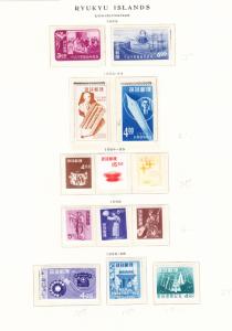 Ryukyu Islands Collection on Scott Specialty Pages NH/Mint/Used (**)(*)(o) VF