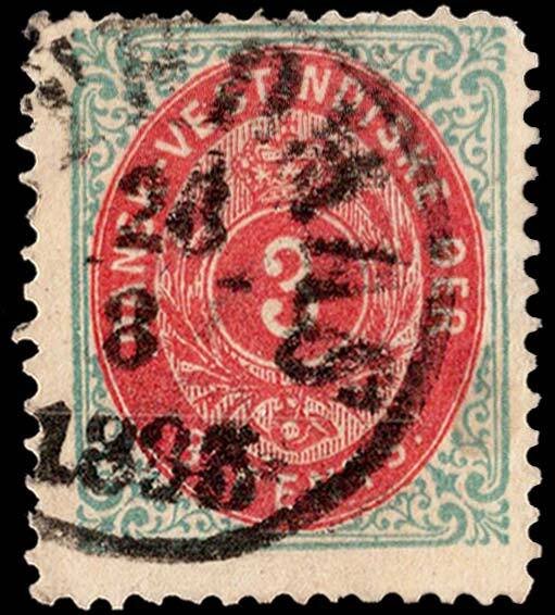 Danish West Indies Scott 6a Used.