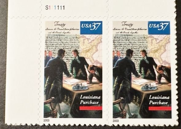 US Stamp #3782 mint: 2003 37c Louisiana Purchase - s/a MNH