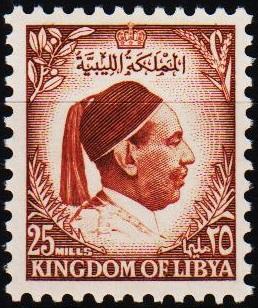 Libya. 1952 25m S.G.183 Mounted Mint