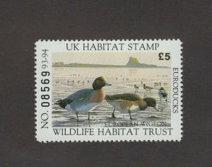 UK4 - United Kingdom Duck Stamp. Single. MNH.