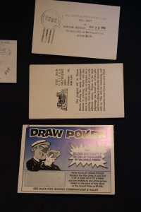 4 US postally used cards (#808)