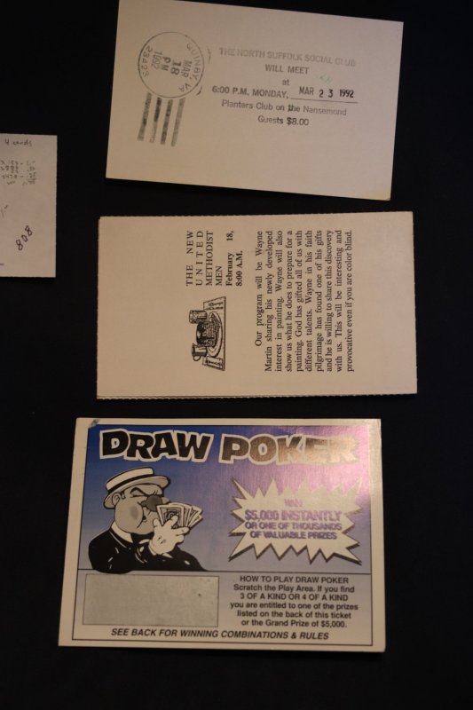 4 US postally used cards (#808)