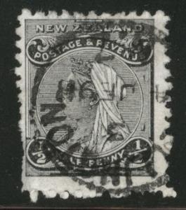 New Zealand Scott 67A used 1891short perfs at left