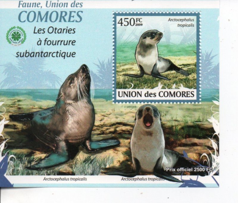 Comoro Islands 2009 seals MNH .