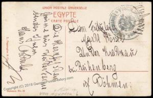 Austria SMS Adria in Egypt Pre-WWI Navy Ship Marine Feldpost Cover 62753