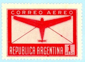 Argentina, Scott #C40, Unused, Hinged