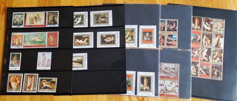 Topical Collection of Nudes on stamps.