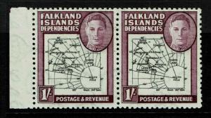 Falkland Islands SG# G8 Pair MNH / Dot Over a In East Variety (On Right)-S6031