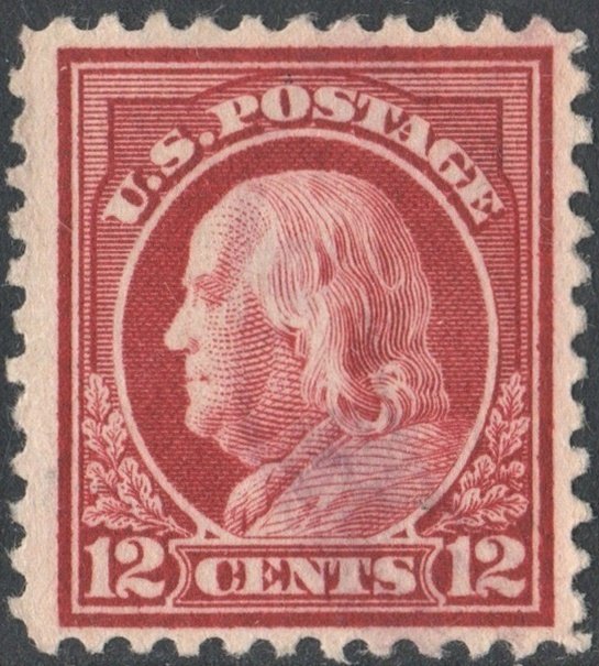 SC#512a 12¢ Franklin Single (1917) Used