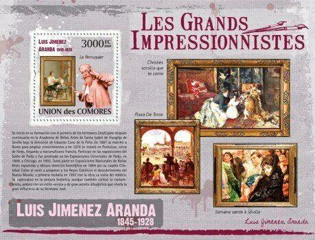 Comoros - Aranda Artwork -  Stamp S/S  - 3E-203