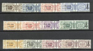 ITALIAN SOCIAL REPUBLIC #Q1-12 SCARCE Mint Set - 1944 Overprints