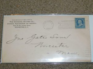 US CORNER COVER-THE INTENDING BUILDER CO., ARCH. SUPERINTENDENTS, W/SCOTT# 247