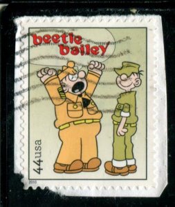 4467 US 44c Beetle Bailey SA, used on paper