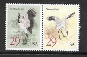 #2867-68 MNH 29¢ Cranes Pair