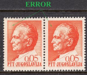 046 - YUGOSLAVIA 1967 - Tito- ERROR - MNH