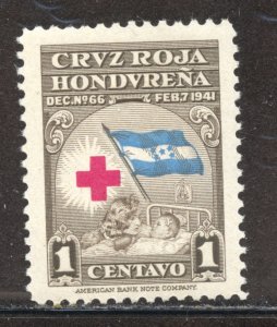 Honduras Scott RA3 Unused LHOG - 1945 Honduran Red Cross S/P - SCV $0.25