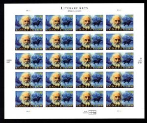 US. #4124  HENRY WADSWORTH LONGFELLOW ISSUE  PANE OF 20 - VF (ESP#153)