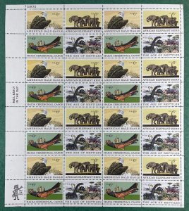 Scott 1387 - 1390  NATURAL HISTORY Sheet of 32 US 6¢ Stamps MNH 1970