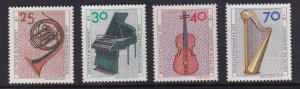 Germany  #B503-B507  MNH 1973  musical instruments