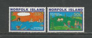 Norfolk Island Scott catalogue # 369-370 Mint NH