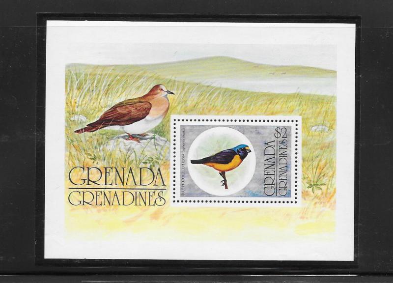 BIRDS - GRENADA GRENADINES #152-BLUE HOODED EUPHONIA  MNH