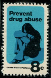 1438 US 8c Drug Abuse, MNH