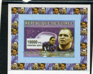 Guinea 2007 RUGBY World Cup Raphael Ibanez Deluxe s/s Mint (NH)