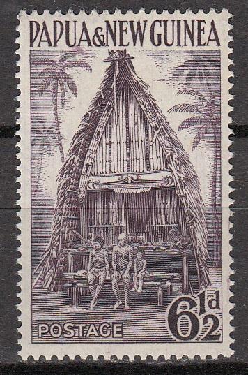 Papua New Guinea - 1952 6 1/2p Kiziwina House Sc# 128 - MNH - (560)