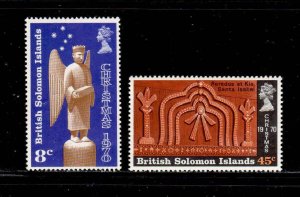SOLOMON ISLANDS #212-213  1970  CHRISTMAS     MINT VF NH  O.G  a
