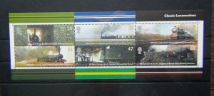 Great Britain 2004 Classic Locomotives Miniature Sheet MNH