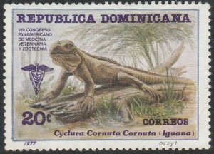 Dominican Republic #792 1977 Rhino Iguana USED-VF-NH.